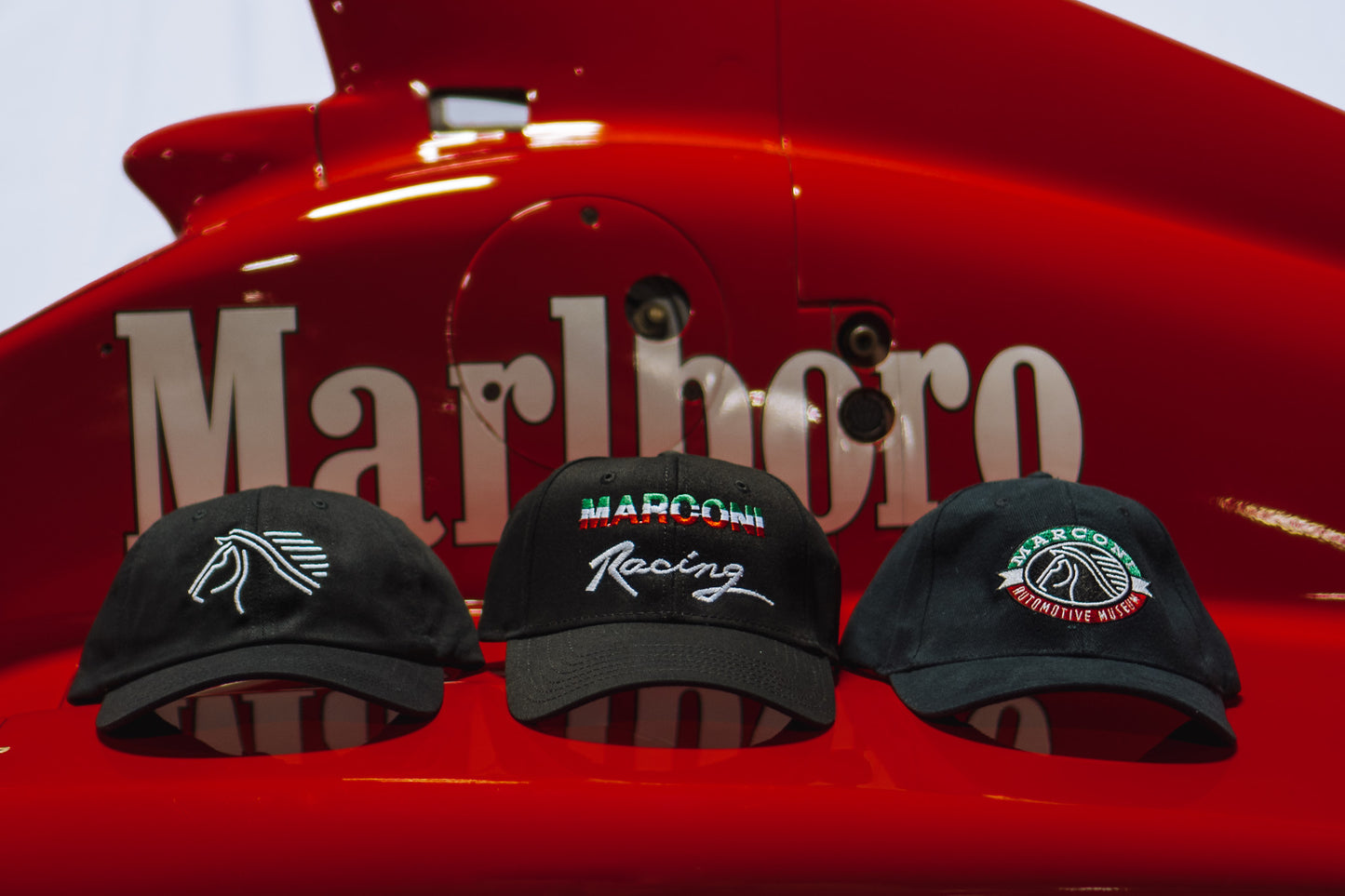 NEW - Vintage "Marconi Racing" Hat - Black