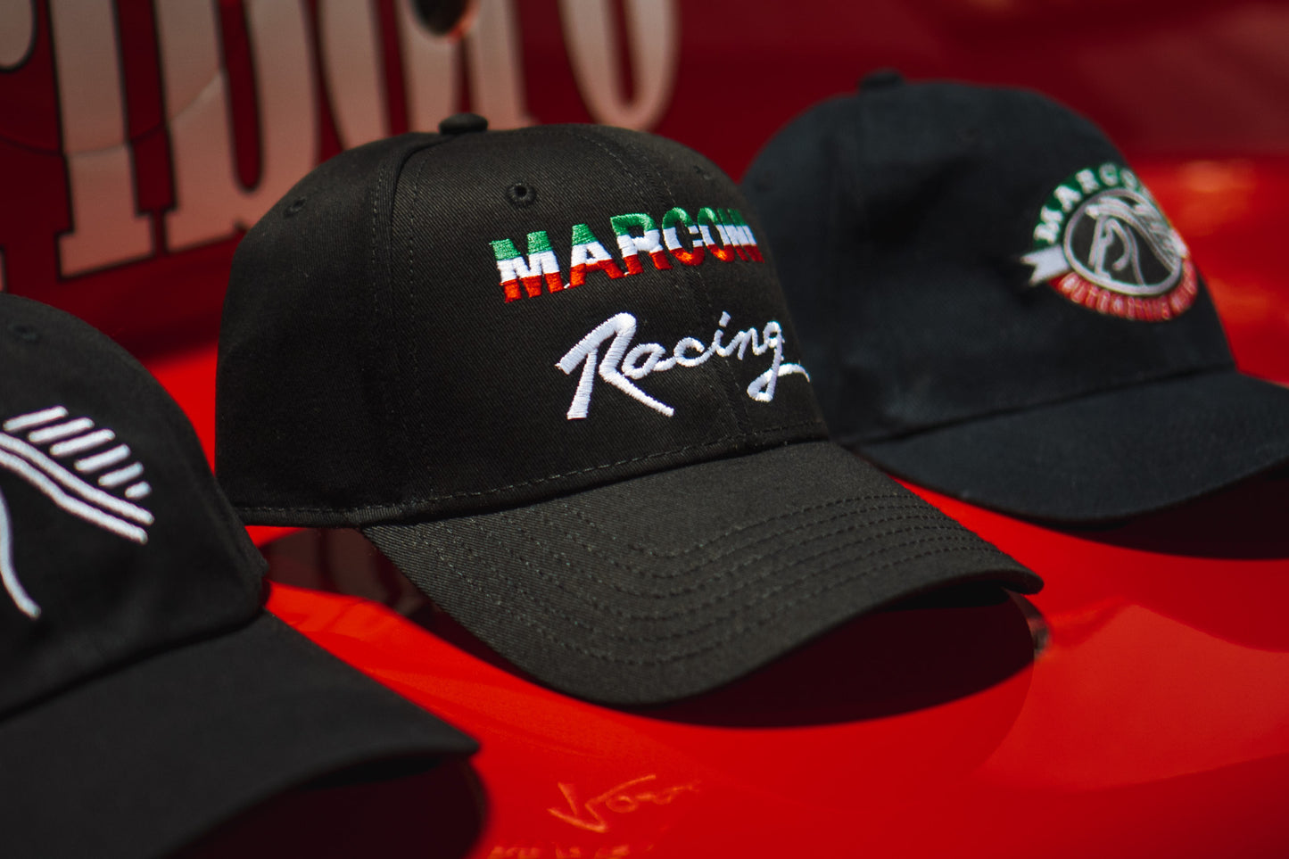 NEW - Vintage "Marconi Racing" Hat - Black