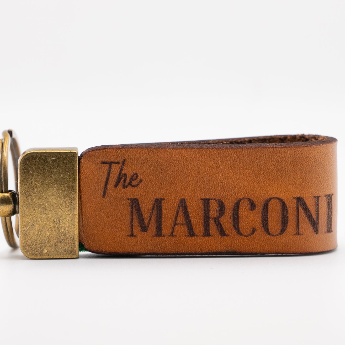 "The Marconi" Genuine Leather Keychain